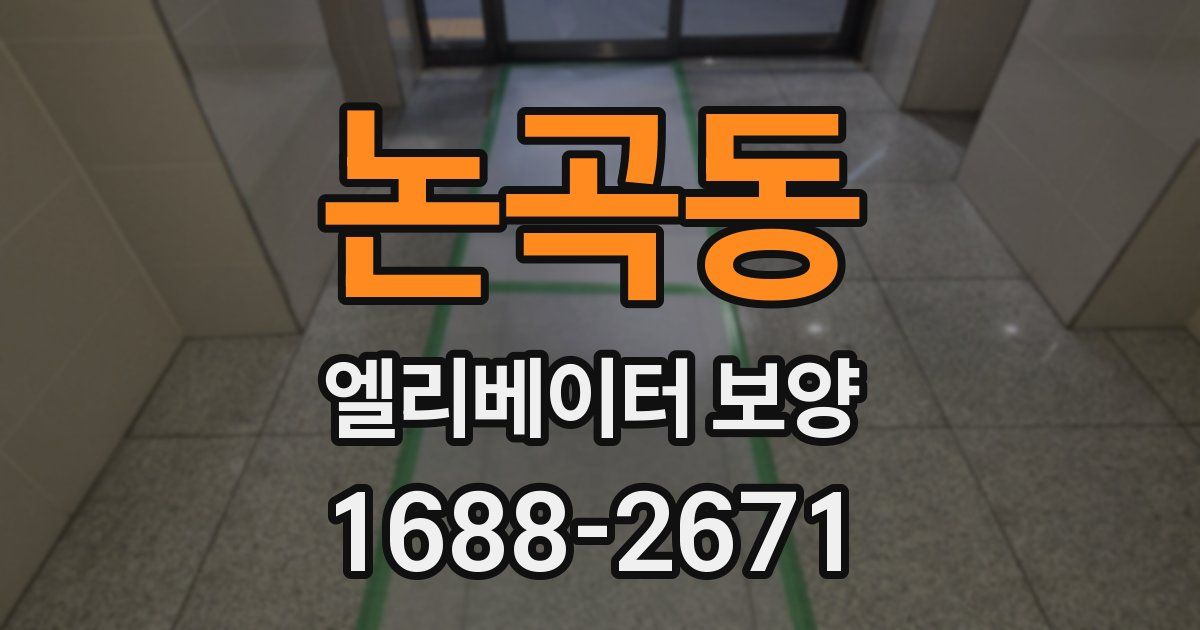 논곡동 엘리베이터 보양