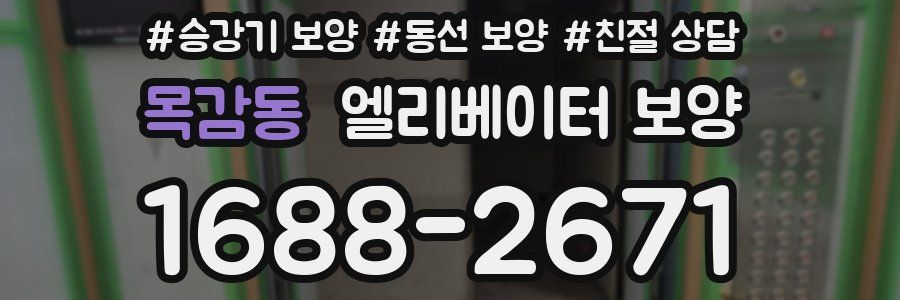 목감동 엘리베이터 보양