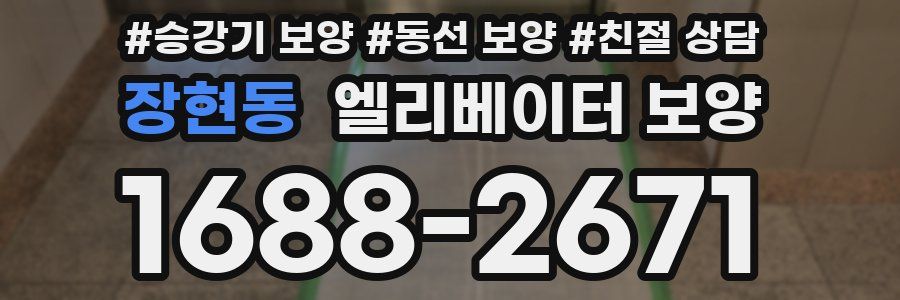장현동 엘리베이터 보양