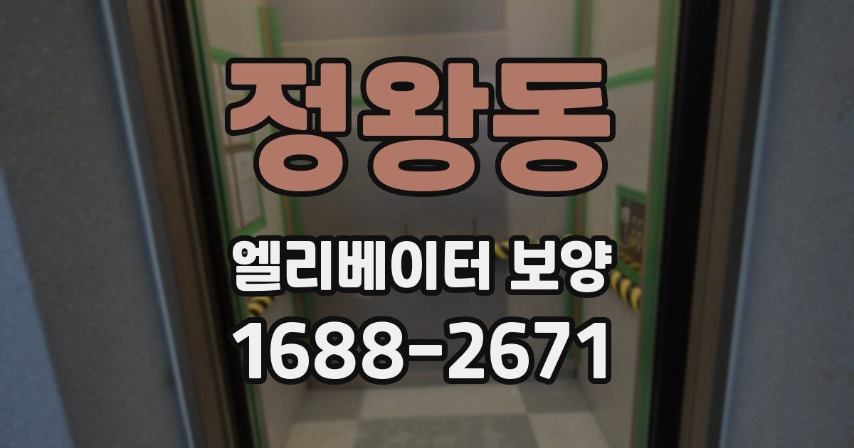 정왕동 엘리베이터 보양