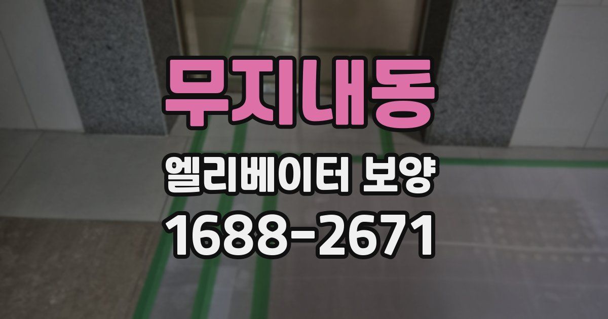 무지내동 엘리베이터 보양