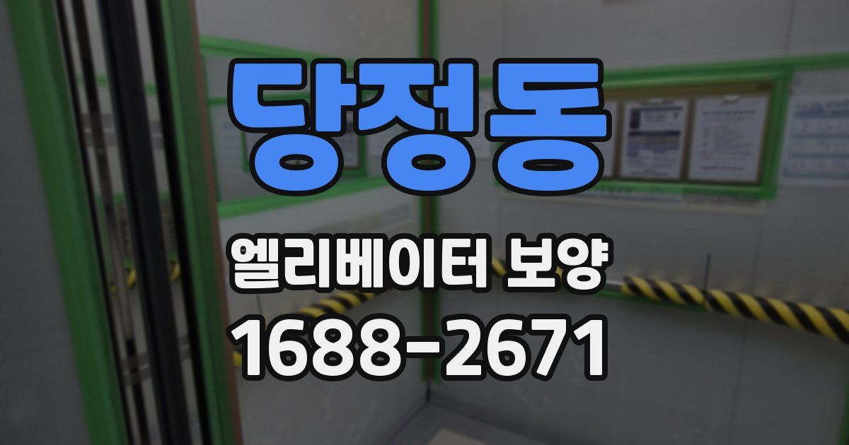 당정동 엘리베이터 보양