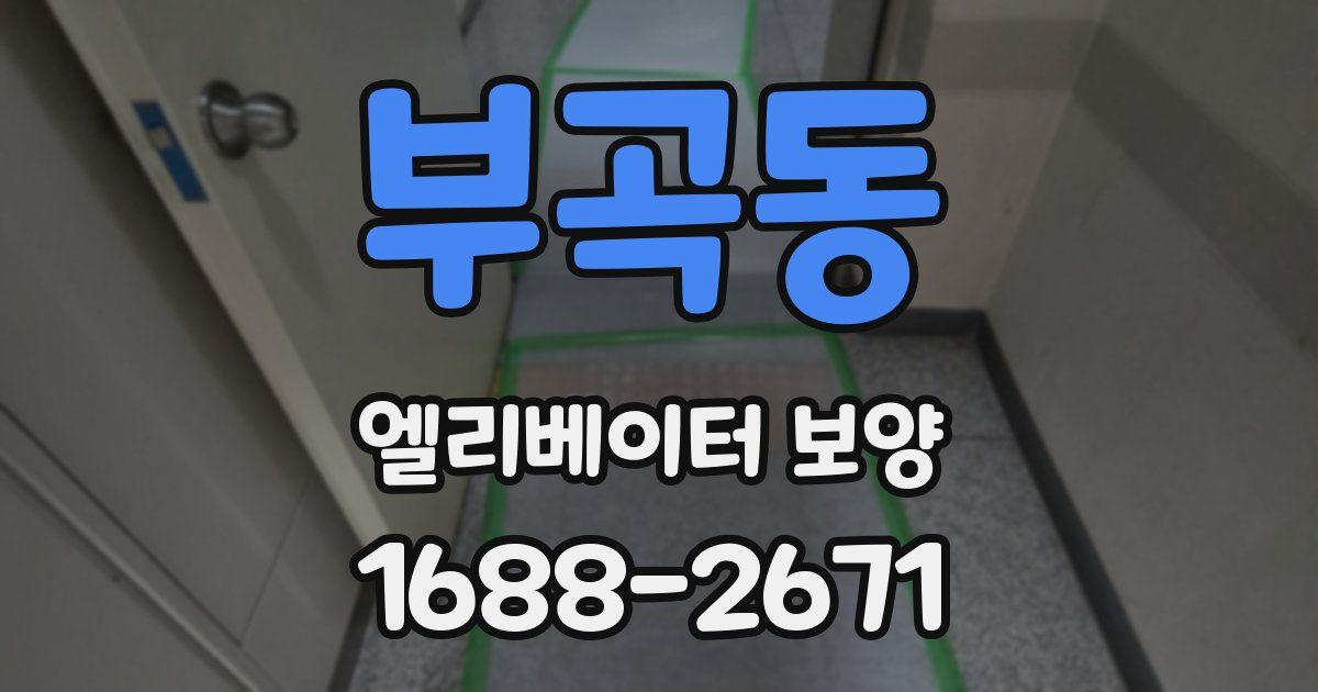 부곡동 엘리베이터 보양