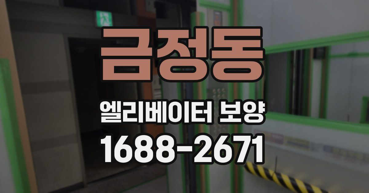 금정동 엘리베이터 보양