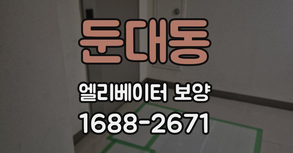둔대동 엘리베이터 보양