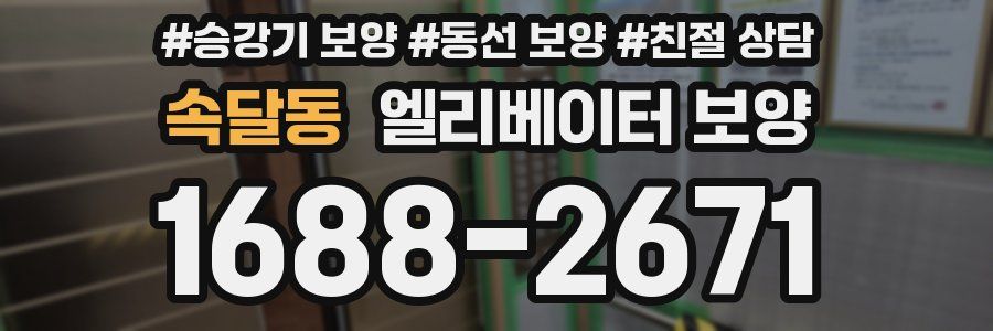 속달동 엘리베이터 보양
