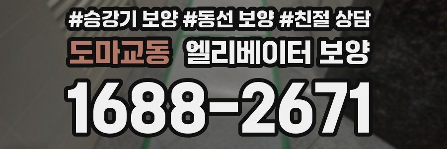 도마교동 엘리베이터 보양
