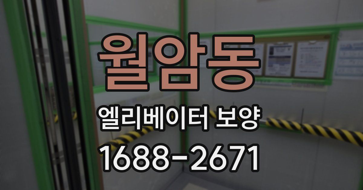 월암동 엘리베이터 보양