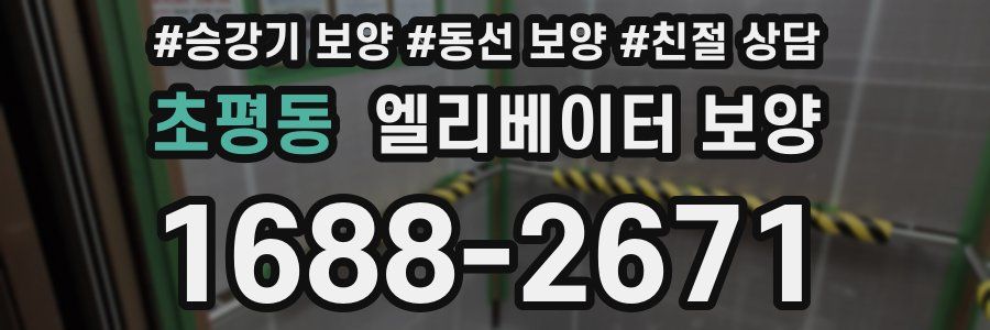 초평동 엘리베이터 보양