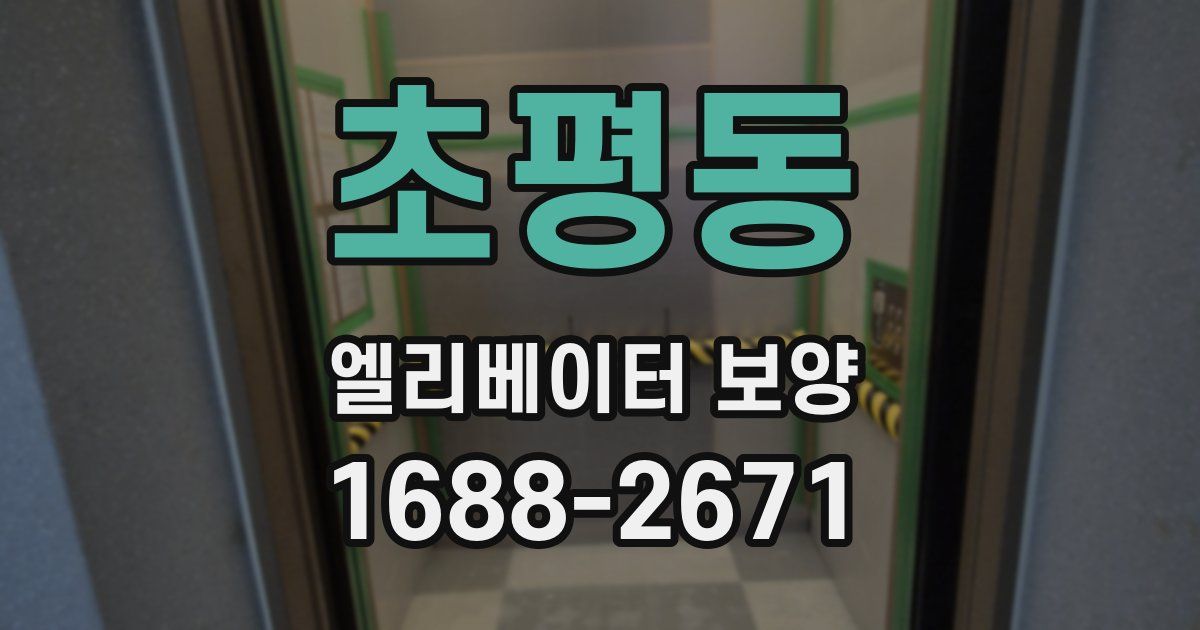 초평동 엘리베이터 보양