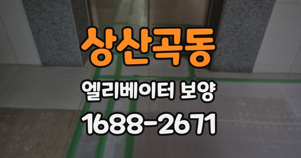 상산곡동 엘리베이터 보양