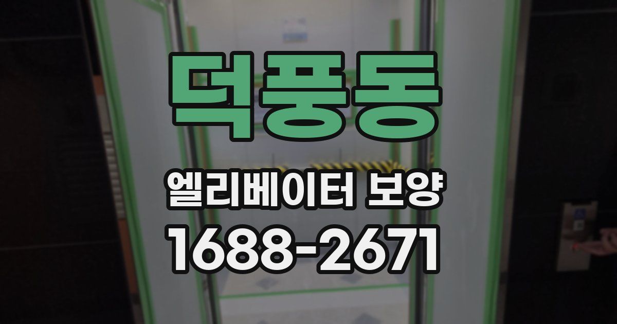 덕풍동 엘리베이터 보양