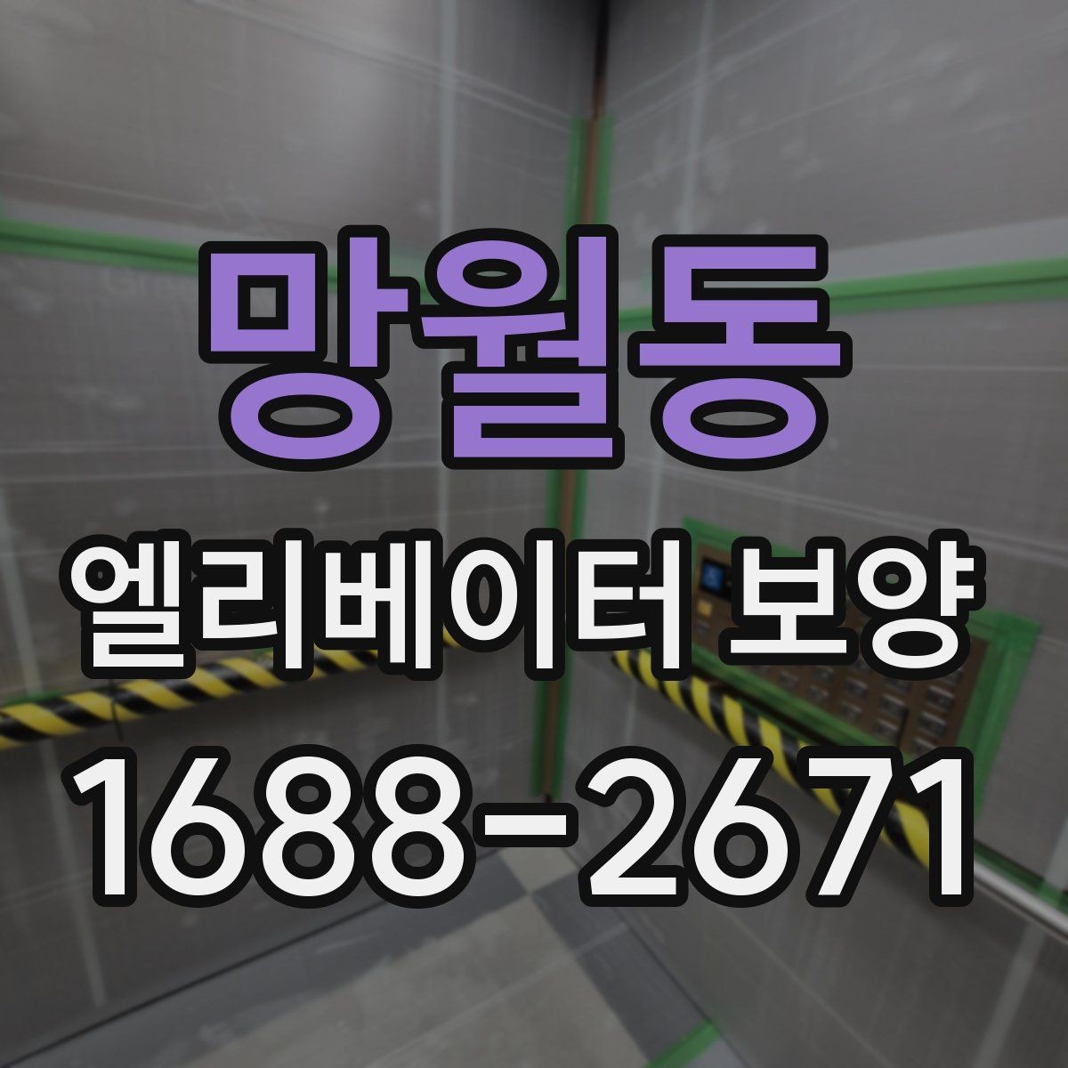 망월동 엘리베이터 보양 과정에서 확인할 안전 장비
