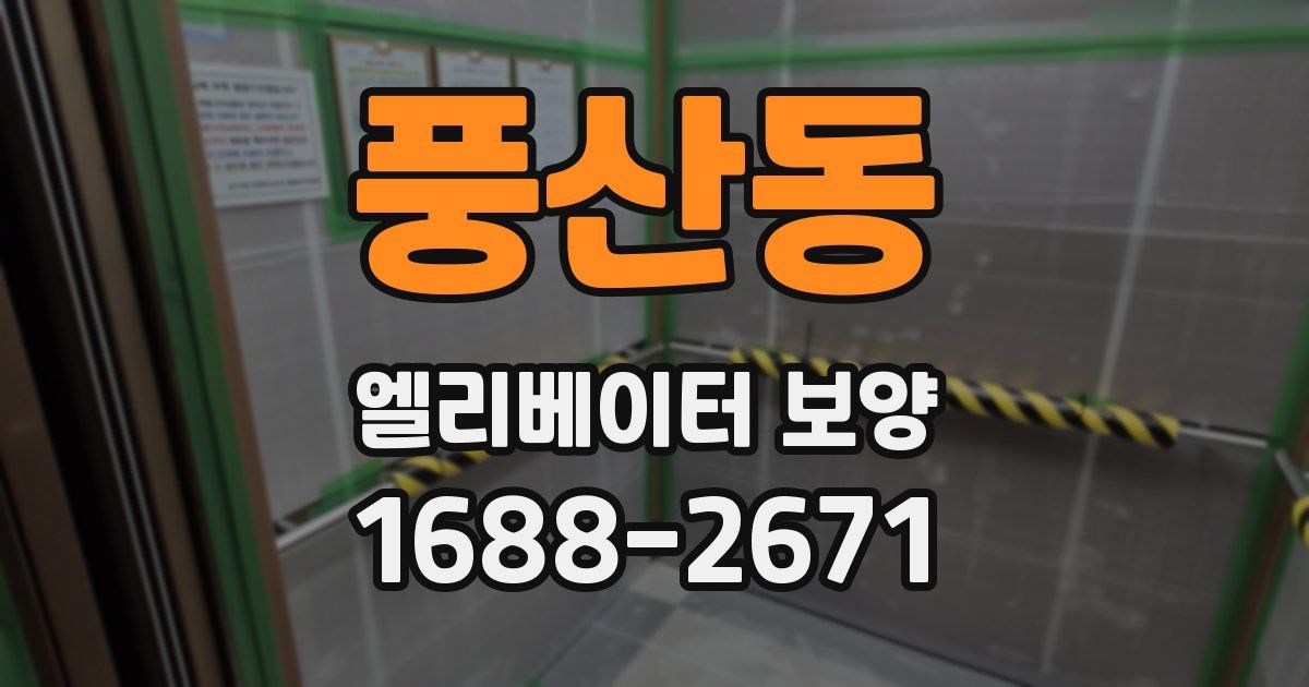 풍산동 엘리베이터 보양
