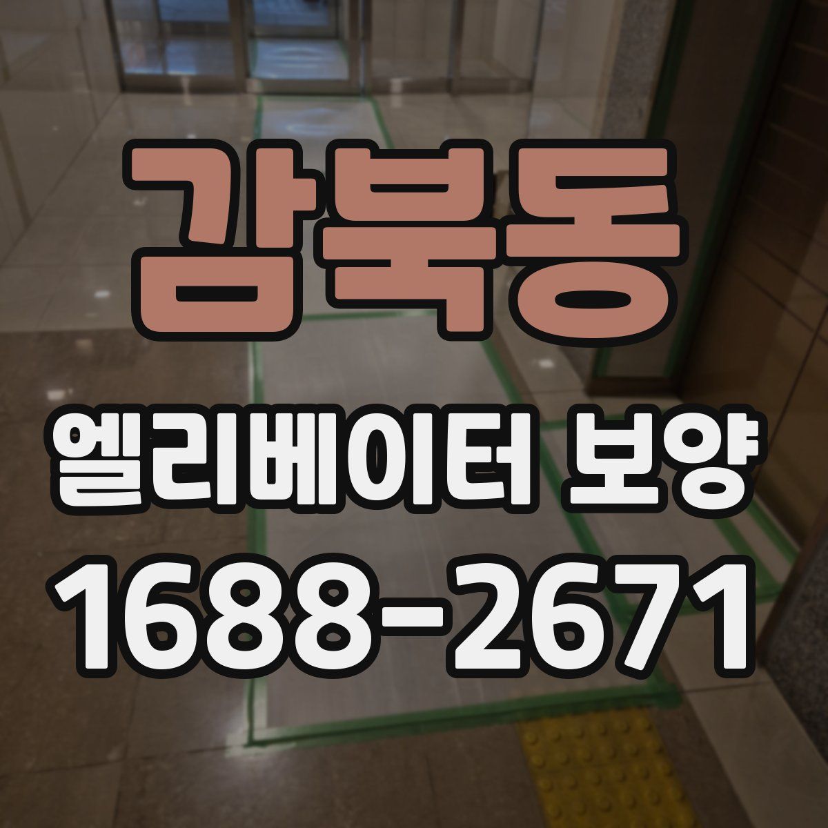 감북동 엘리베이터 보양