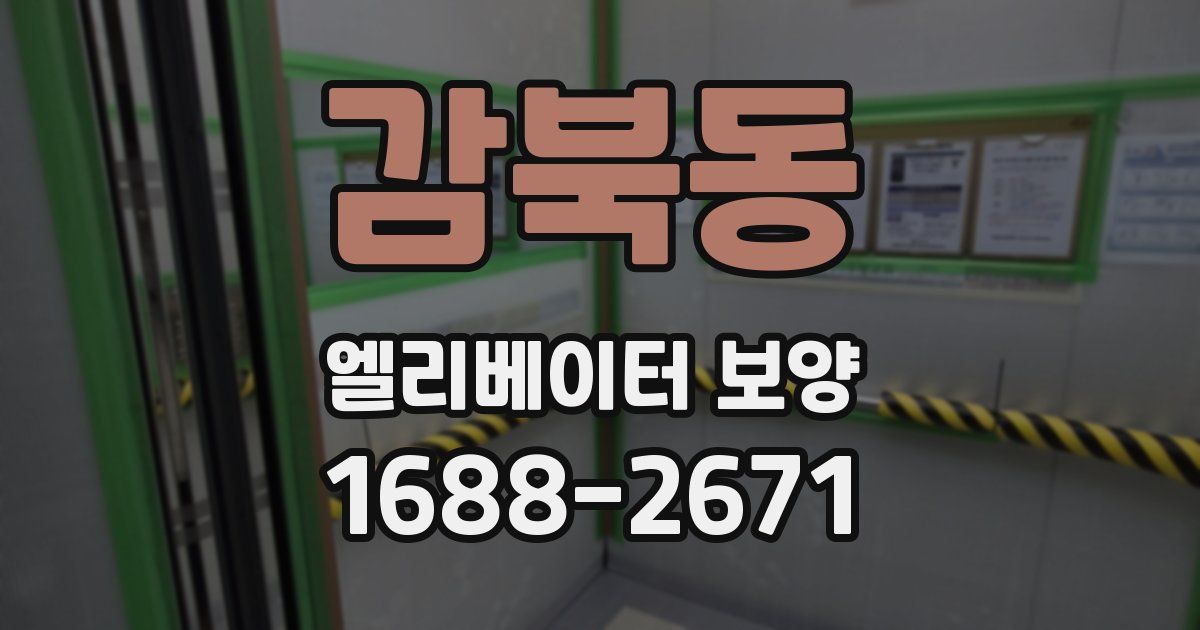 감북동 엘리베이터 보양