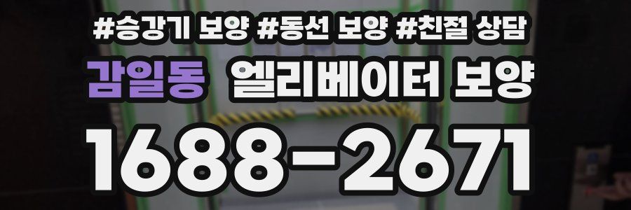 감일동 엘리베이터 보양