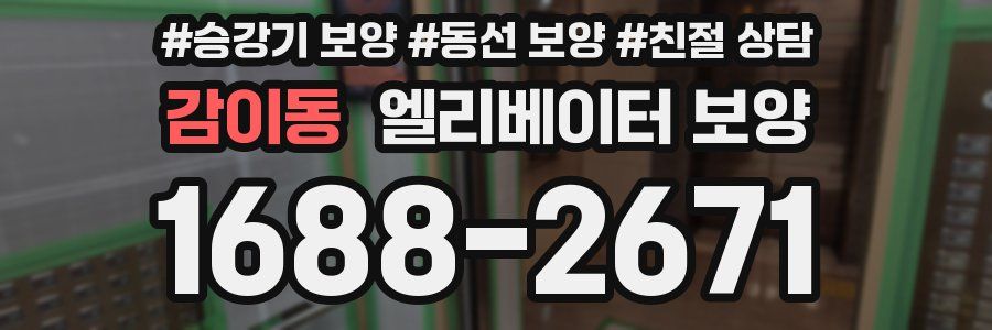 감이동 엘리베이터 보양