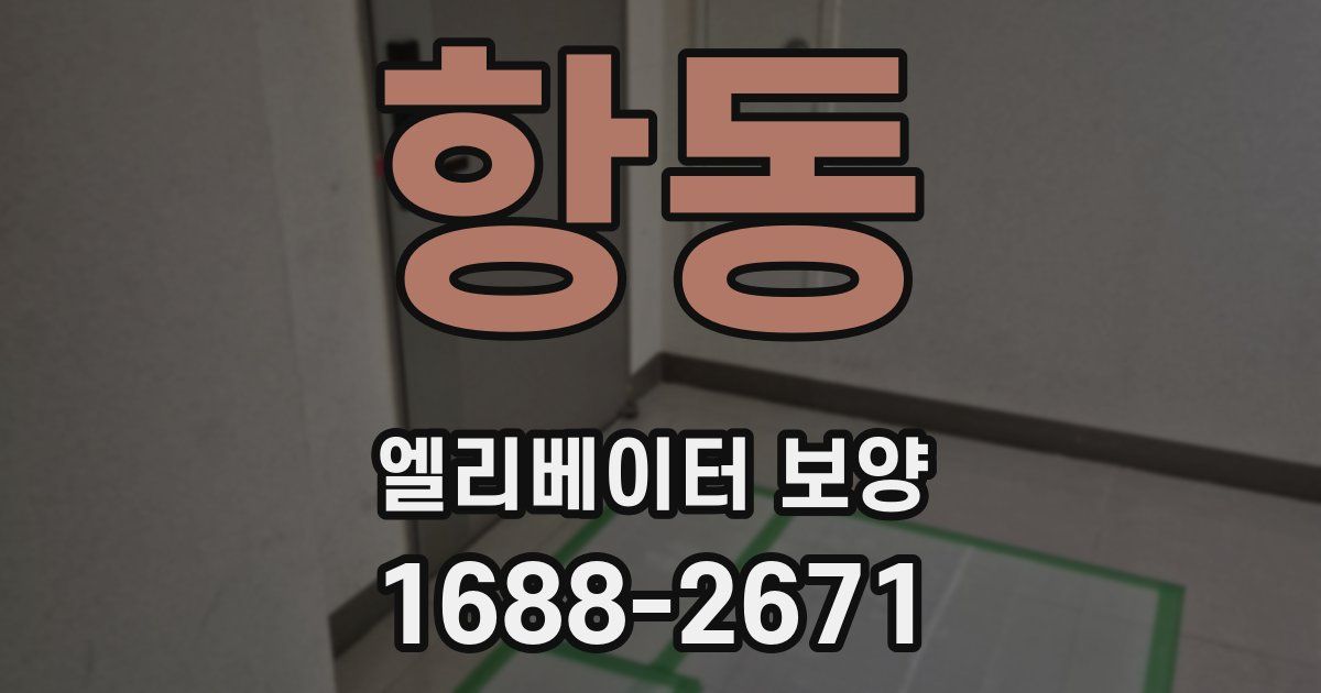 항동 엘리베이터 보양