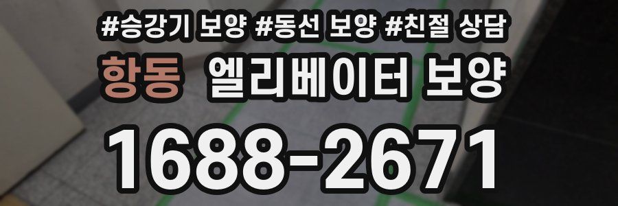항동 엘리베이터 보양