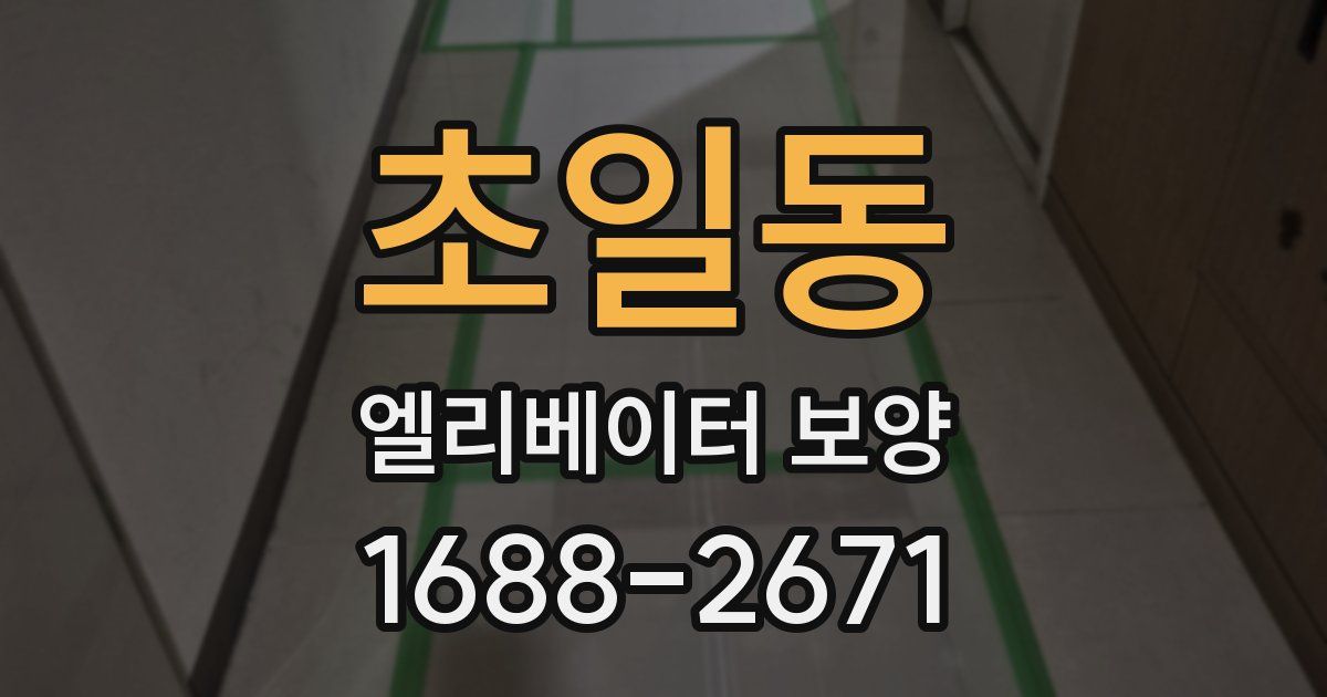 초일동 엘리베이터 보양