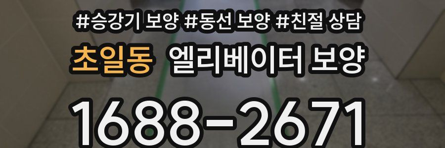 초일동 엘리베이터 보양