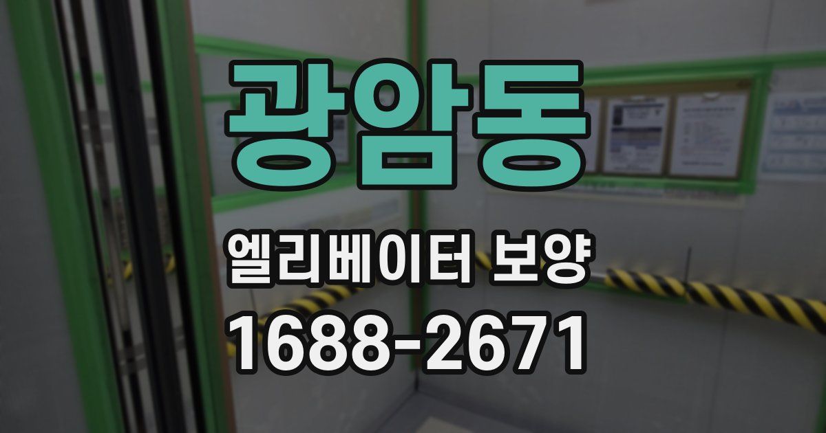 광암동 엘리베이터 보양