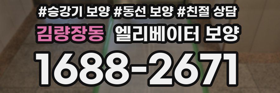 김량장동 엘리베이터 보양