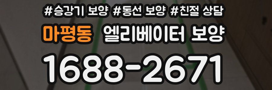 마평동 엘리베이터 보양