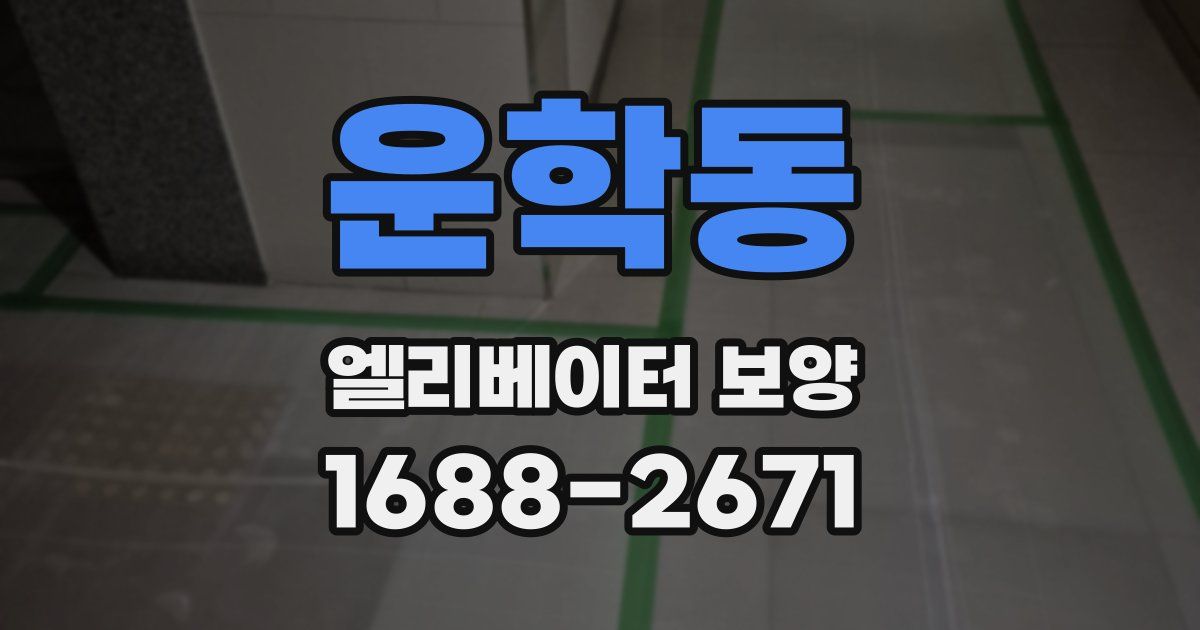 운학동 엘리베이터 보양