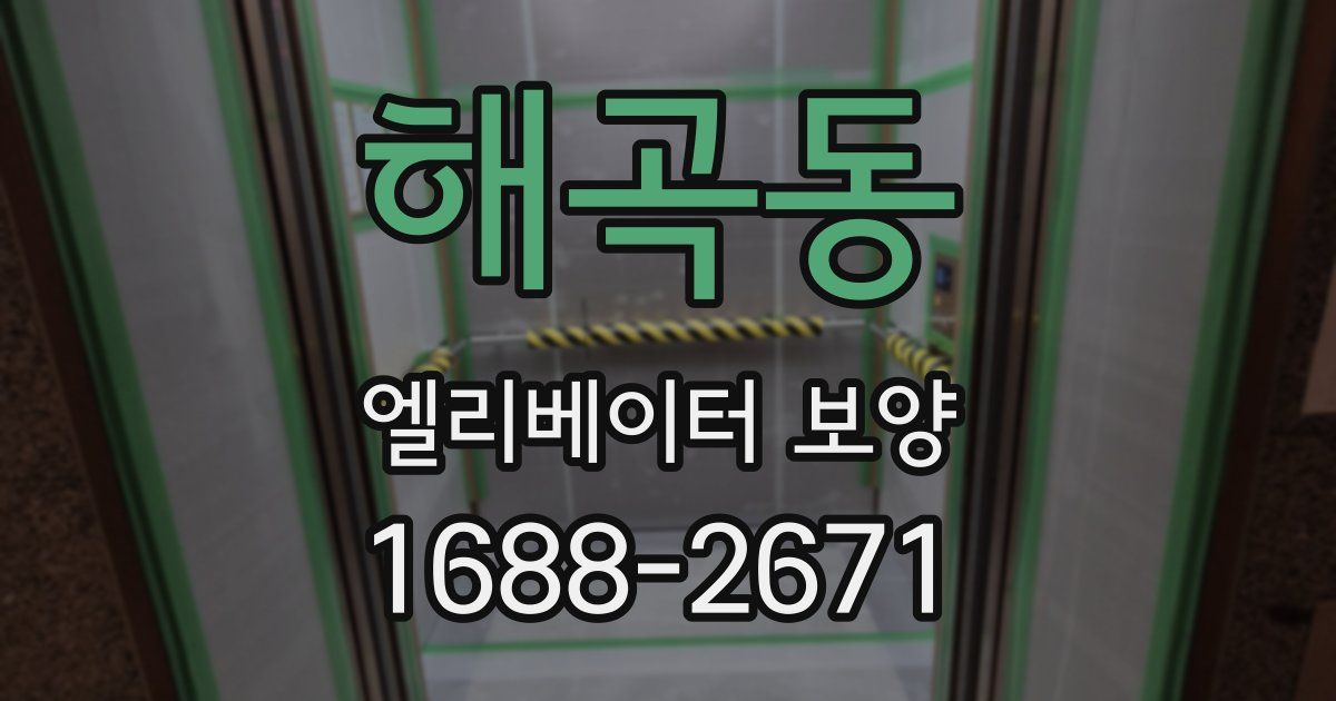 해곡동 엘리베이터 보양