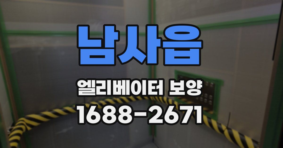남사읍 엘리베이터 보양