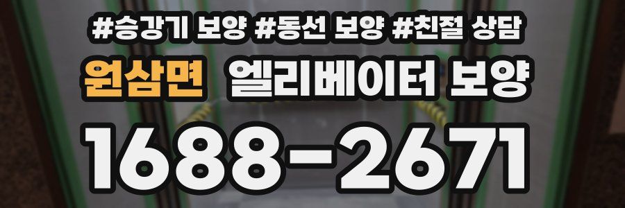 원삼면 엘리베이터 보양