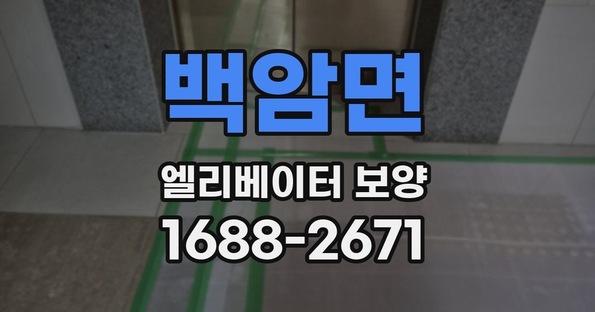 백암면 엘리베이터 보양