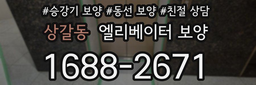 상갈동 엘리베이터 보양