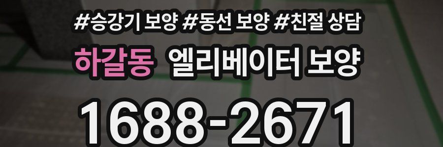 하갈동 엘리베이터 보양