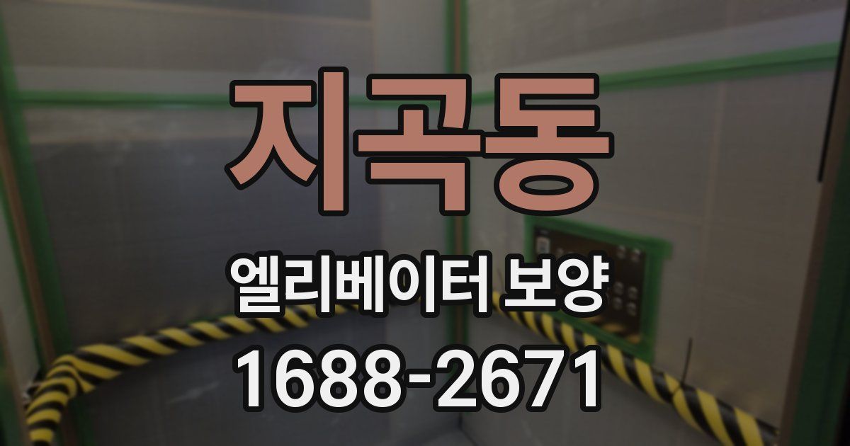 지곡동 엘리베이터 보양