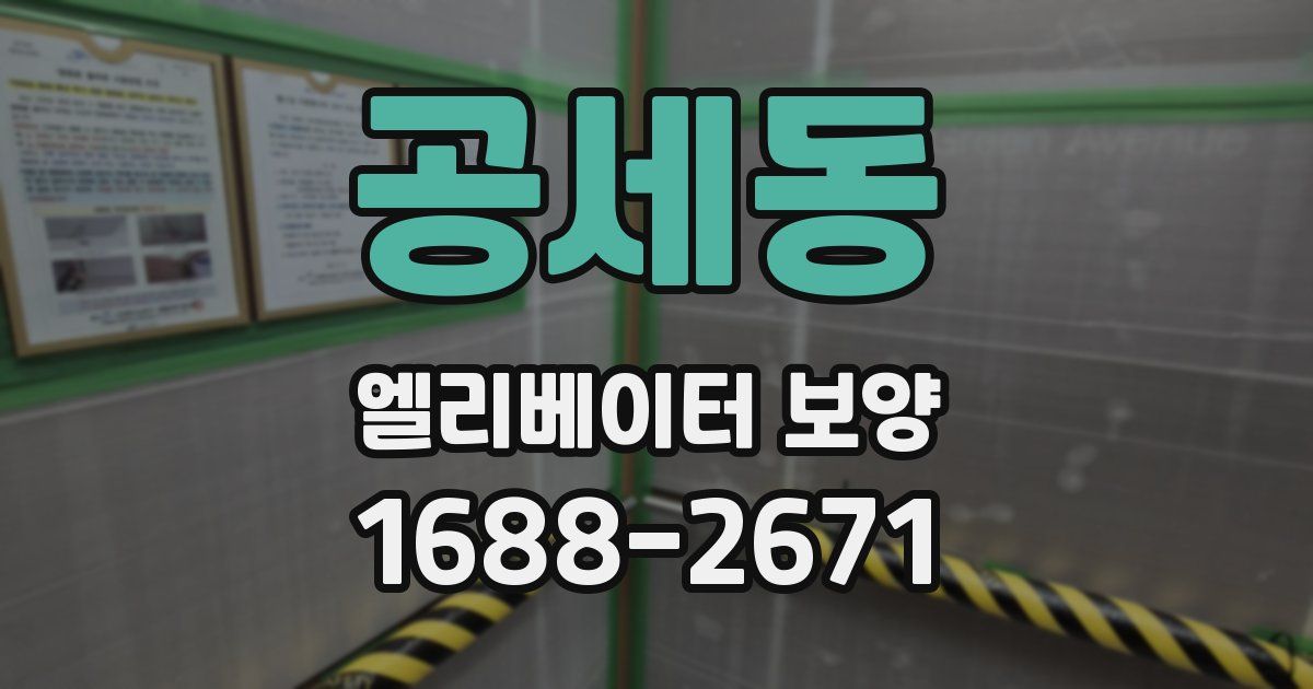 공세동 엘리베이터 보양