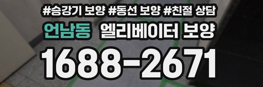 언남동 엘리베이터 보양