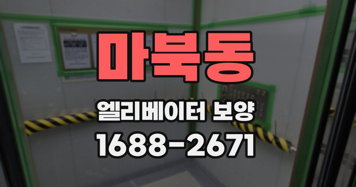 마북동 엘리베이터 보양