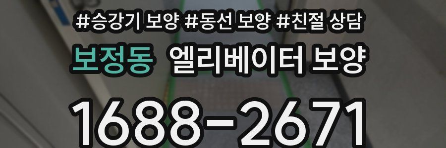 보정동 엘리베이터 보양