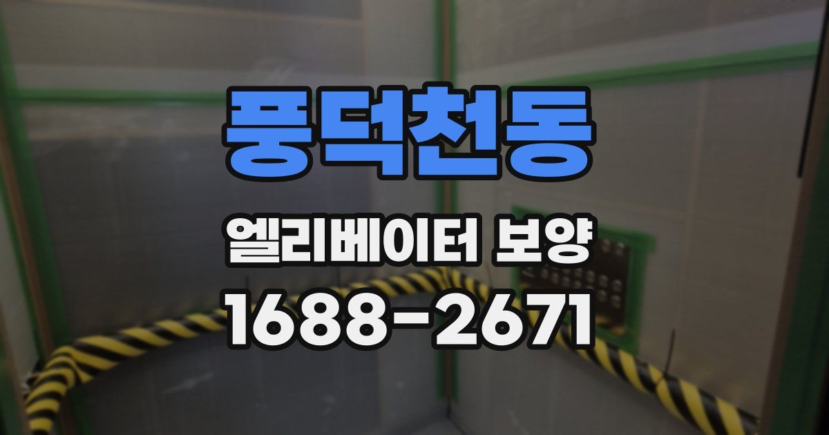 풍덕천동 엘리베이터 보양