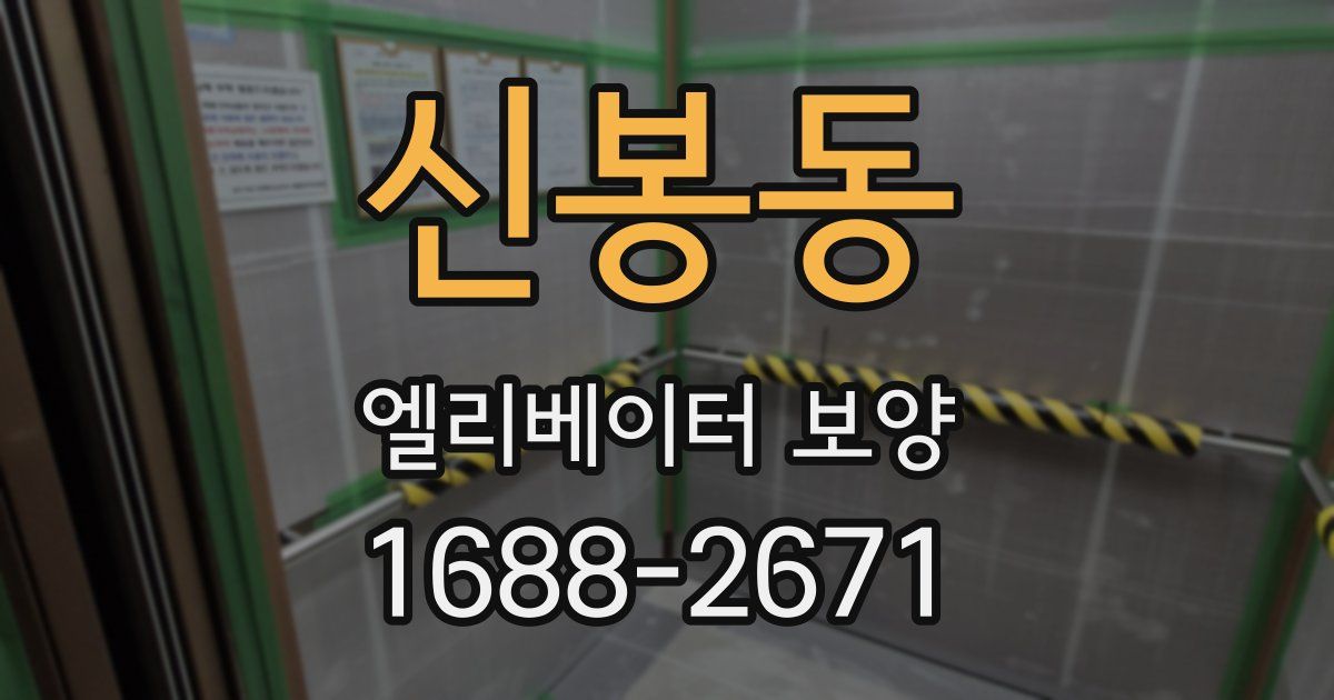 신봉동 엘리베이터 보양