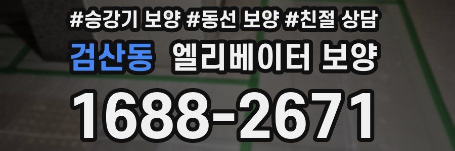 검산동 엘리베이터 보양