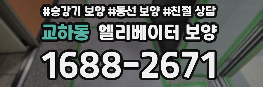 교하동 엘리베이터 보양