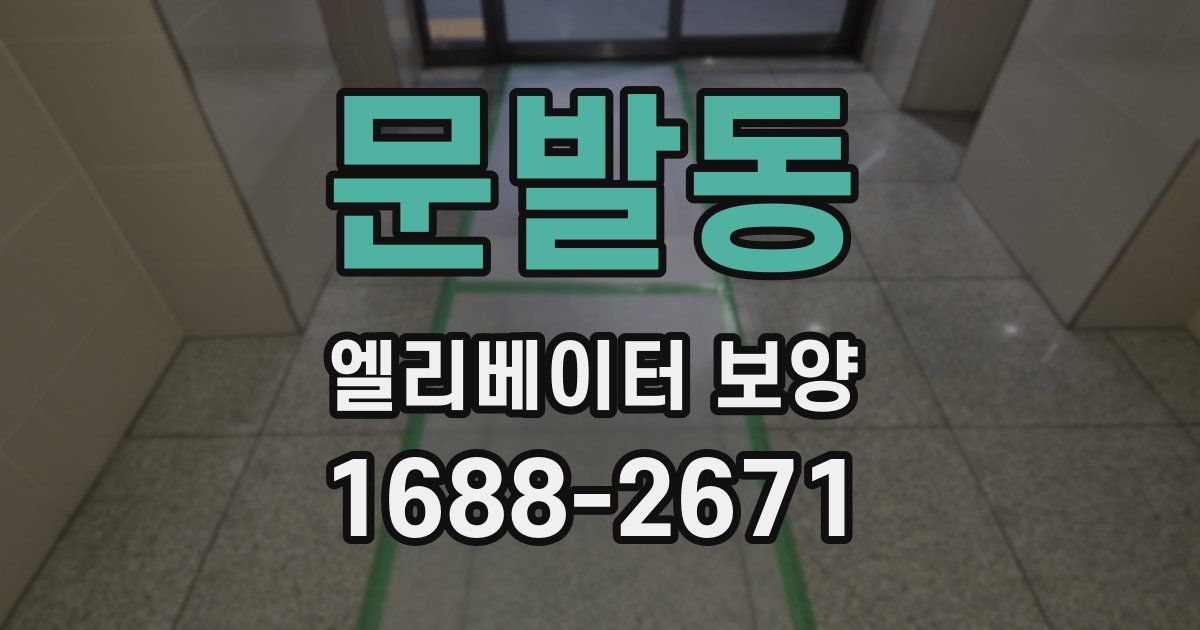 문발동 엘리베이터 보양