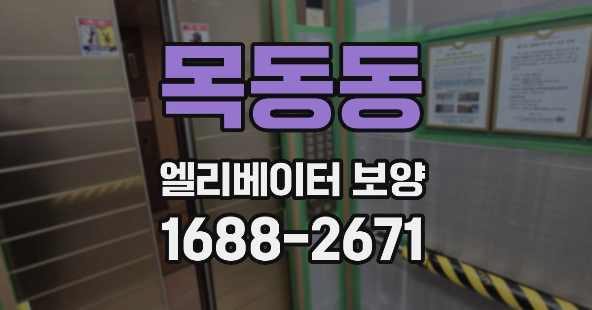 목동동 엘리베이터 보양