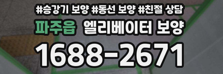 파주읍 엘리베이터 보양