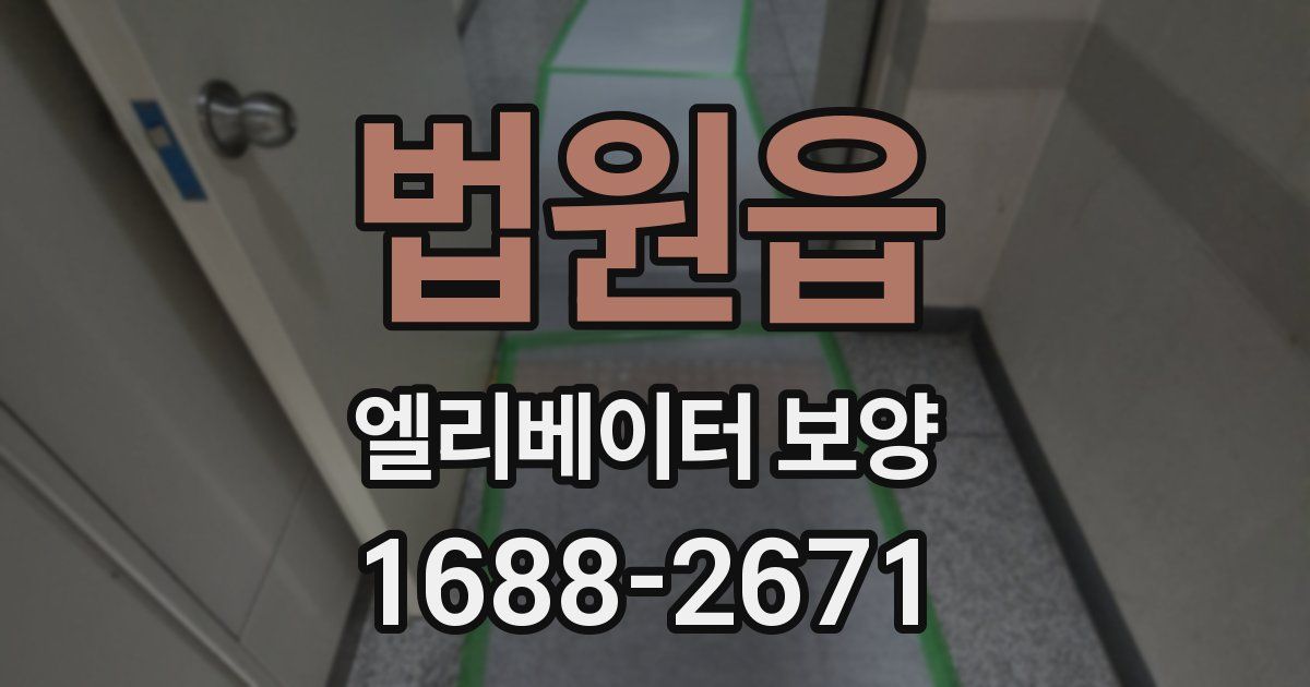 법원읍 엘리베이터 보양