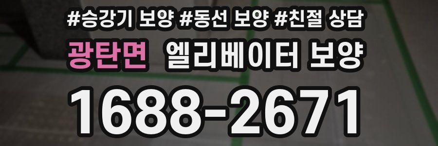 광탄면 엘리베이터 보양